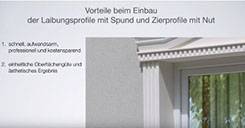 Montage von Fassadenstuck