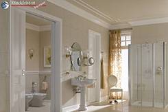 Exklusive Deko Ideen fürs Bad mit Styroporstuck