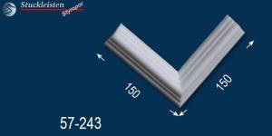 Eckleisten zu Styropor Deckenleisten und Wandleisten, Zierleisten Nantes 57 Eckleisten zu Styropor Deckenleisten und Wandleisten, Zierleisten Nantes 57