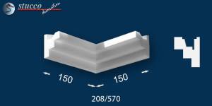 Innenecke zur LED Stuckleiste für indirekte Beleuchtung Erfurt 208 Innenecke zur LED Stuckleiste für indirekte Beleuchtung Erfurt 208