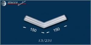 Profilleisten Eindhoven 13 äußeres Eckelement Profilleisten Eindhoven 13 äußeres Eckelement