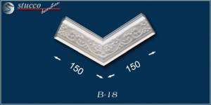 Stuckleisten B18 inneres Eckelement Stuckleisten B18 inneres Eckelement