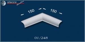 Styroporstuck Monaco 01 äußeres Eckelement Styroporstuck Monaco 01 äußeres Eckelement