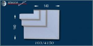 Beschichteter Fassadenstuck linkes Kombi-Eckelement Bangkok 103 Beschichteter Fassadenstuck linkes Kombi-Eckelement Bangkok 103