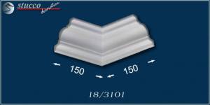 Zierleiste aus Styropor äußeres Eckelement Frankfurt 18 Zierleiste aus Styropor äußeres Eckelement Frankfurt 18