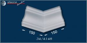 Stuckleisten Paris 34 äußeres Eckelement Stuckleisten Paris 34 äußeres Eckelement