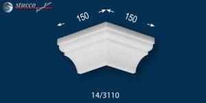 Stuckleisten Trier 14 äußeres Eckelement Stuckleisten Trier 14 äußeres Eckelement