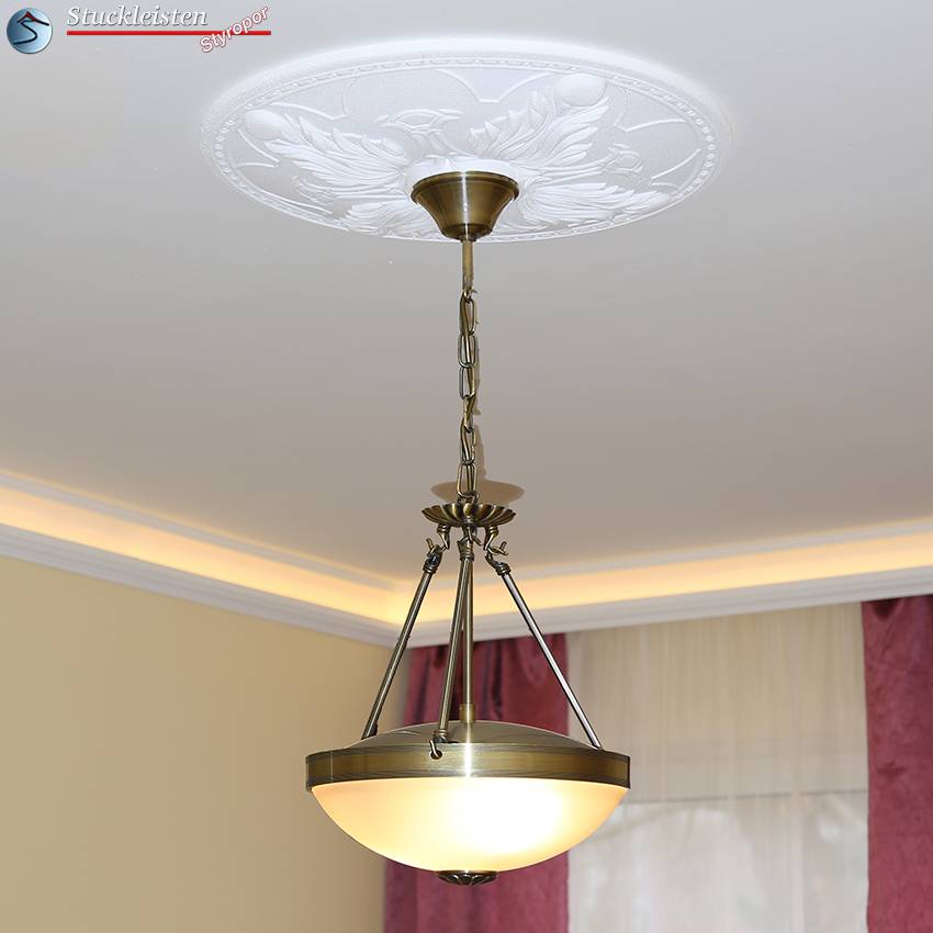 Wohnidee mit Stuckrosette 