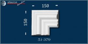 Eckelement zu Styropor Deckenleisten und Wandleisten, Zierleisten Jakarta 51 Eckelement zu Styropor Deckenleisten und Wandleisten, Zierleisten Jakarta 51