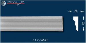 Außenstuck Zierleisten Santiago 117 Außenstuck Zierleisten Santiago 117