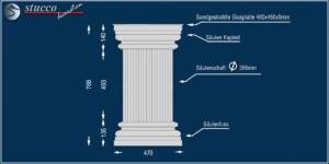 Dekosäulen Hartschaum ODK-2 480/768 mit Beleuchtung Dekosäulen Hartschaum ODK-2 480/768 mit Beleuchtung