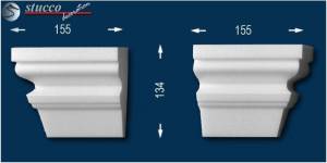 Fassadenstuck Zierleisten Ankara 108 Schließelement zum Fenster Fassadenstuck Zierleisten Ankara 108 Schließelement zum Fenster