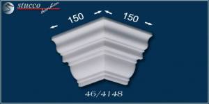 Zierleiste aus Styropor Dublin 46 äußeres Eckelement Zierleiste aus Styropor Dublin 46 äußeres Eckelement